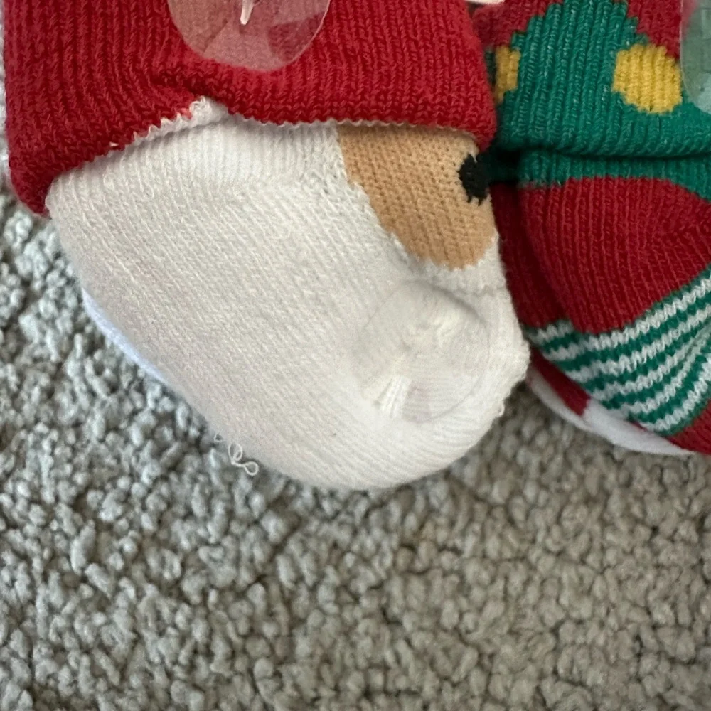 Capelli of New York Kids Holiday Socks Set - Red, Green, White